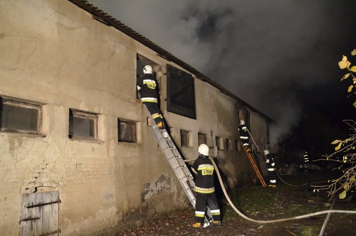 Gmina Kęsowo: Pożar w Obrowie - ZDJĘCIA