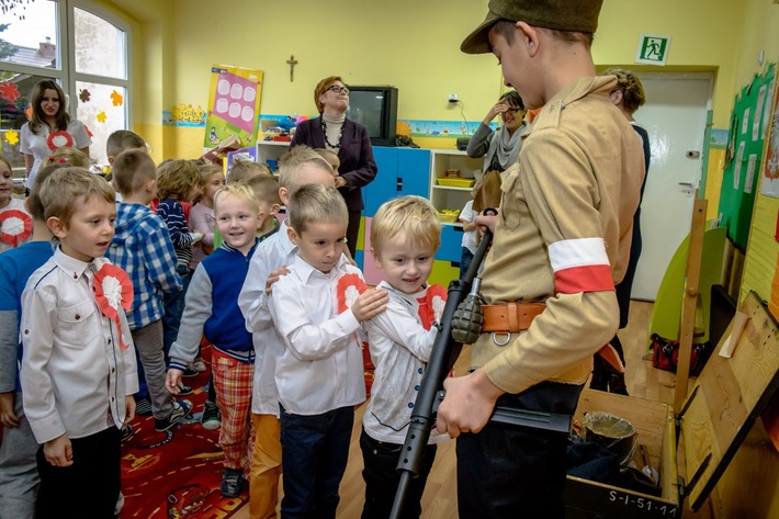 Gmina Cekcyn: Partyzanci w przedszkolu - ZDJĘCIA