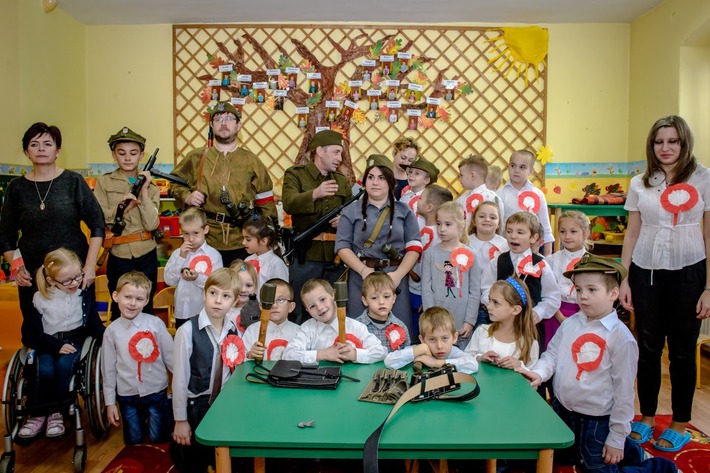 Gmina Cekcyn: Partyzanci w przedszkolu - ZDJĘCIA