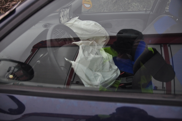 Bysław: Karambol 8 samochodów na DW 240! Było bardzo ślisko - ZDJĘCIA