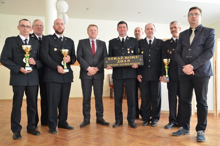 Powiat tucholski: Straż i Strażak roku 2015 - ZDJĘCIA