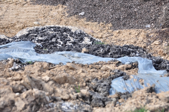 Lubiewo,Bysław: Jak komunalka odpad z oczyszczalni wywiozła... ZDJĘCIA