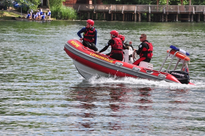 Cekcyn: Wojewódzkie ćwiczenia ratownictwa wodnego - ZDJĘCIA