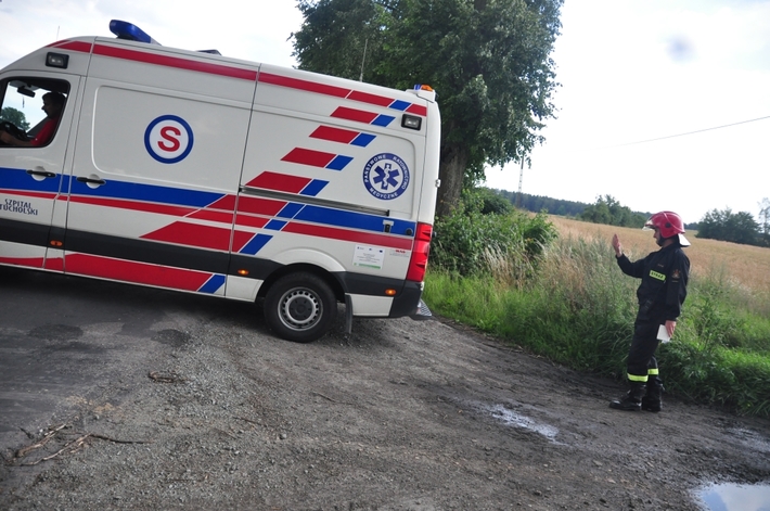 Wypadek na trasie z Tucholi do Raciąża - ZDJĘCIA