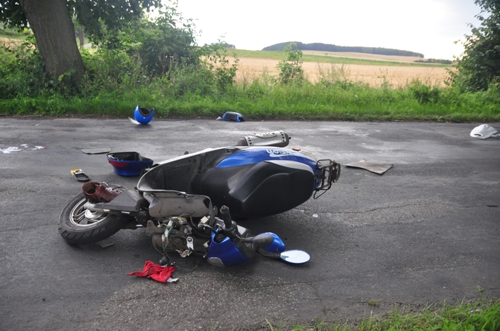 Wypadek na trasie z Tucholi do Raciąża - ZDJĘCIA