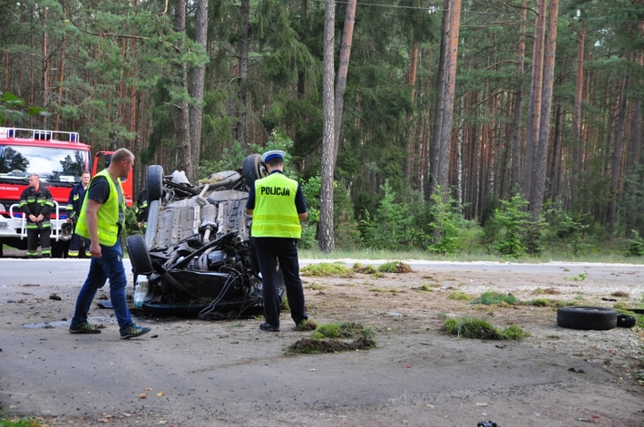 Tuchola - Śliwice: Potworny wypadek na napoleonce ZDJĘCIA