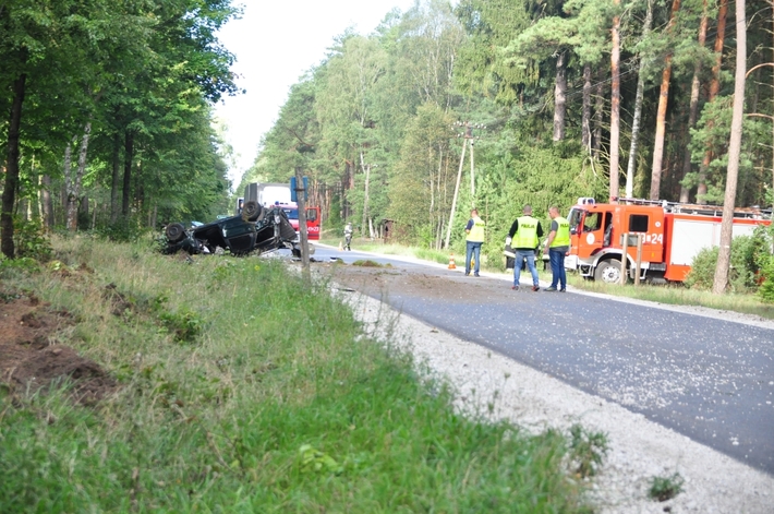 Tuchola - Śliwice: Potworny wypadek na napoleonce ZDJĘCIA