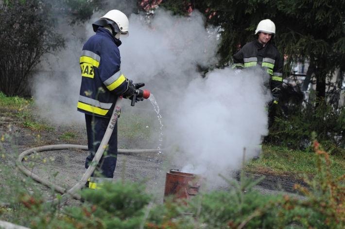 Cekcyn: Ćwiczenia OSP w ośrodku 