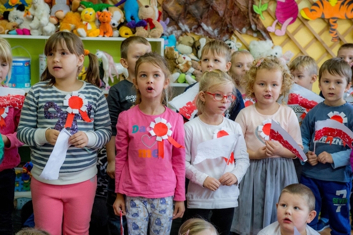Tak przedszkolacy z Cekcyna uczcili Święto Niepodległości - GALERIA ZDJĘĆ