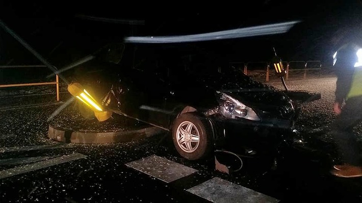 Kolizja na trasie Śliwice-Lińsk. Co jest nie tak z tą wysepką? - ZDJĘCIA