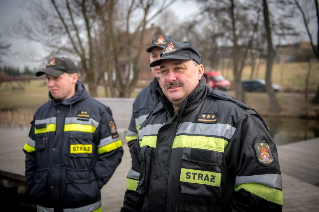 Ćwiczenia strażaków w Cekcynie