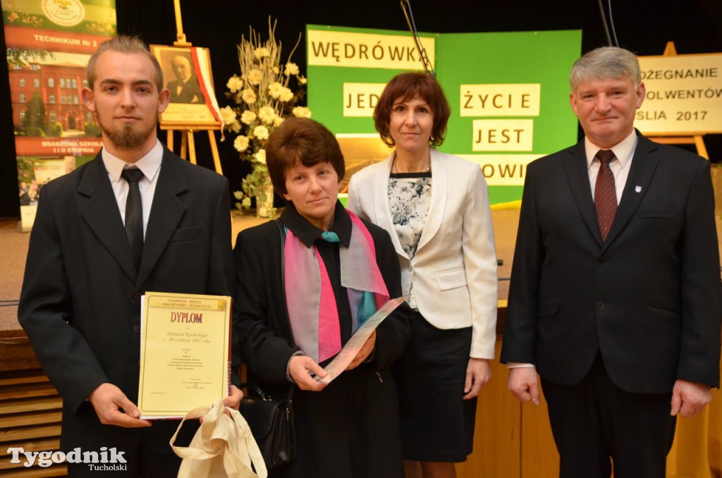 Pożegnanie absolwentów Zespołu Szkół Licealnych i Agrotechnicznych w Tucholi