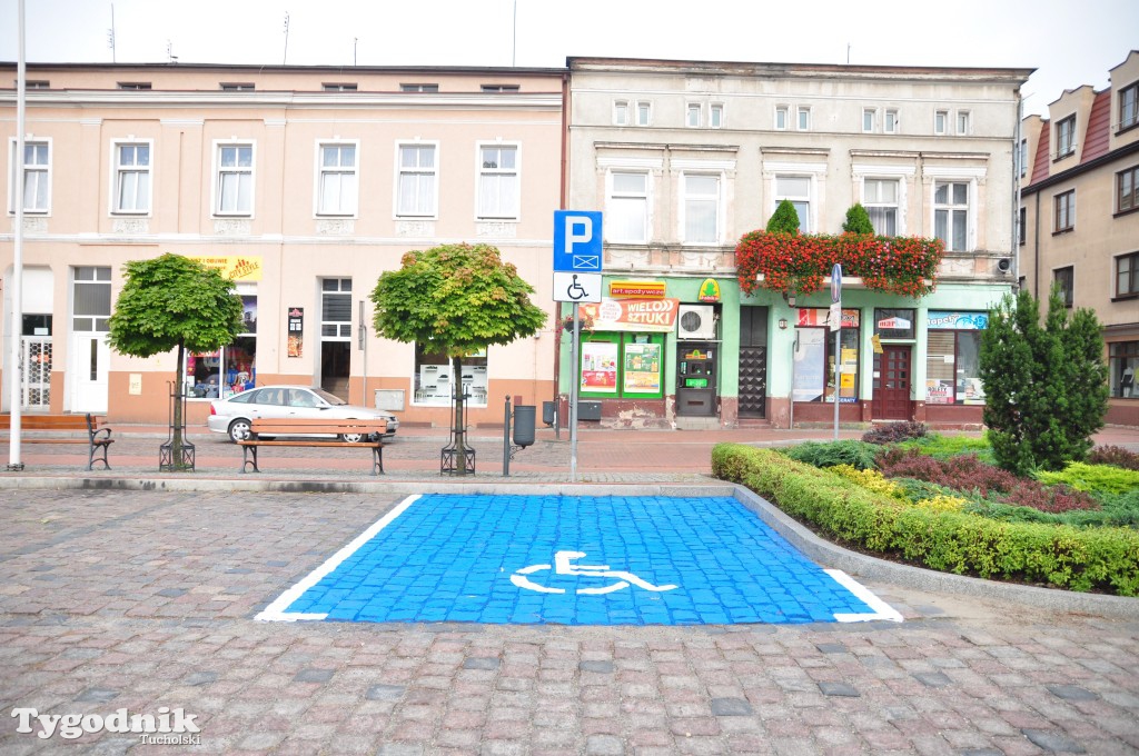 Odmalowany parking na rynku w Tucholi