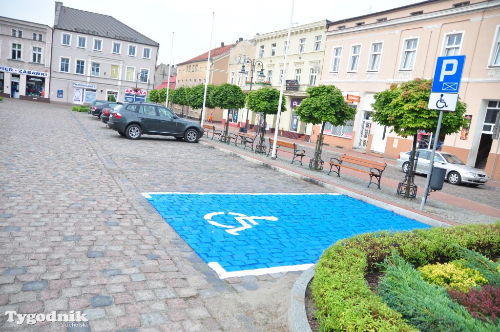 Odmalowany parking na rynku w Tucholi