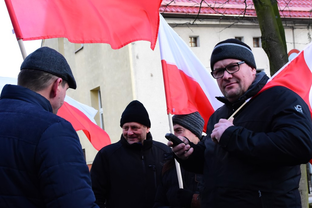 Protest rolników w Tucholi