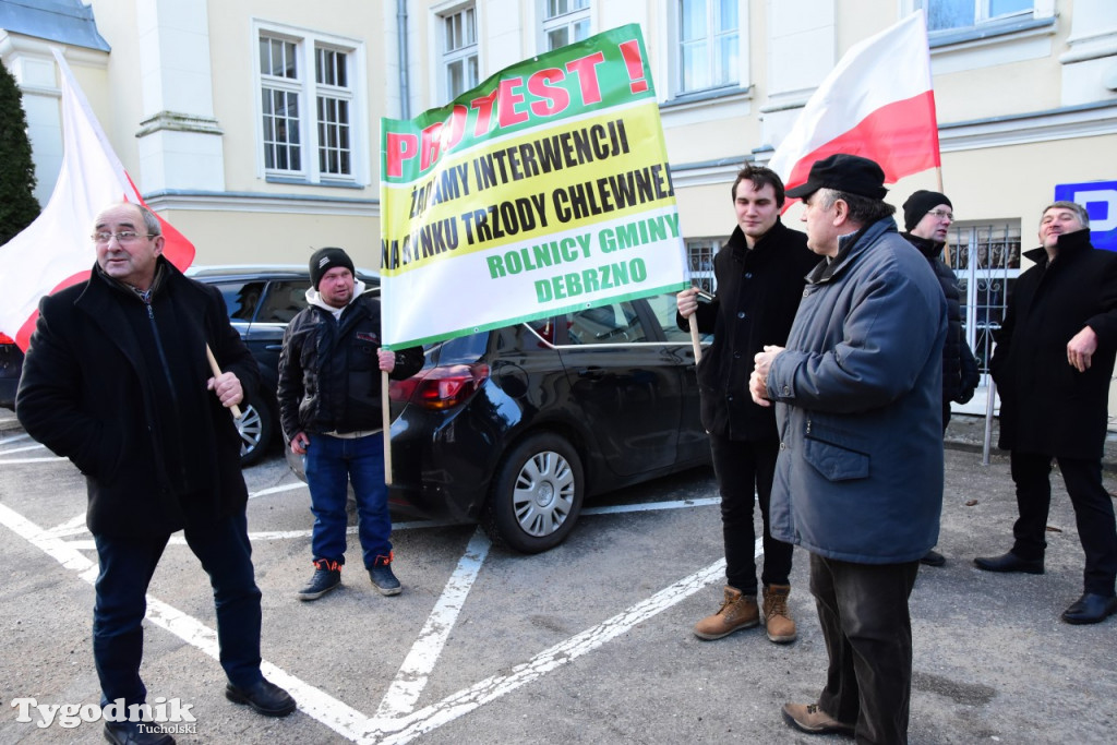 Protest rolników w Tucholi