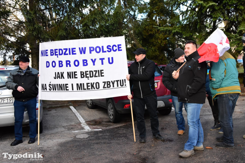 Protest rolników w Tucholi