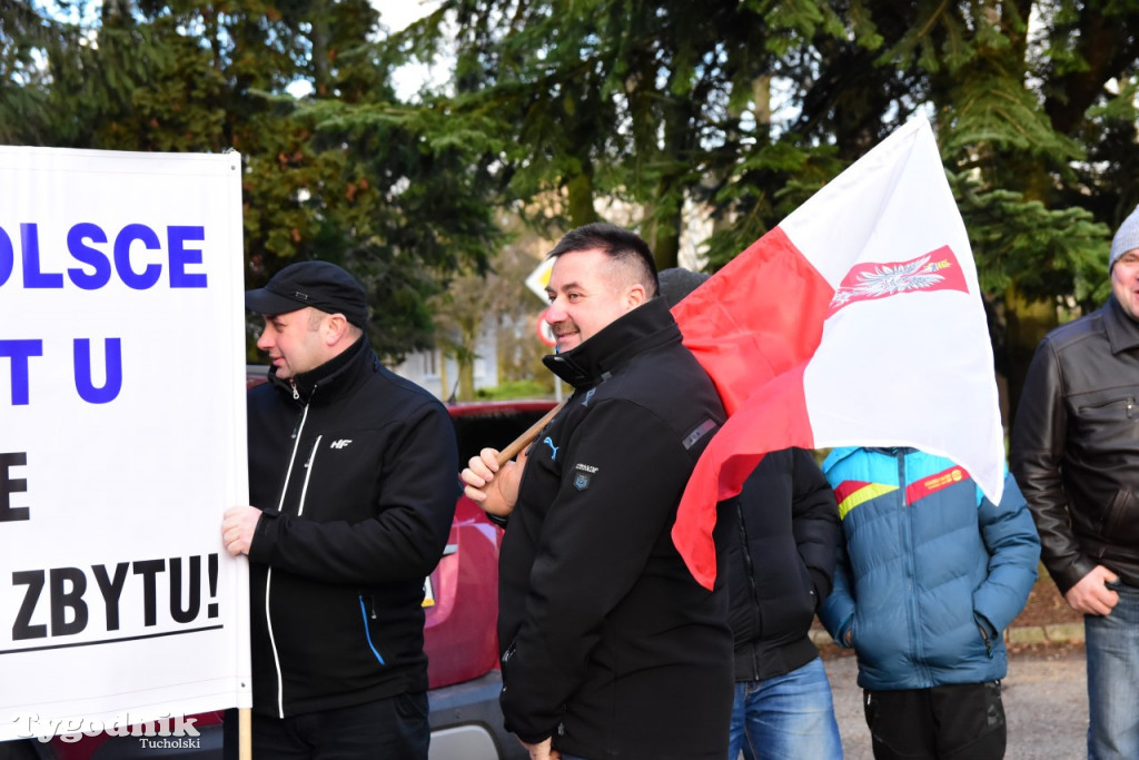 Protest rolników w Tucholi