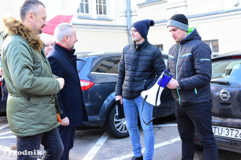 Protest rolników w Tucholi