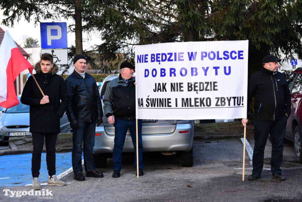 Protest rolników w Tucholi