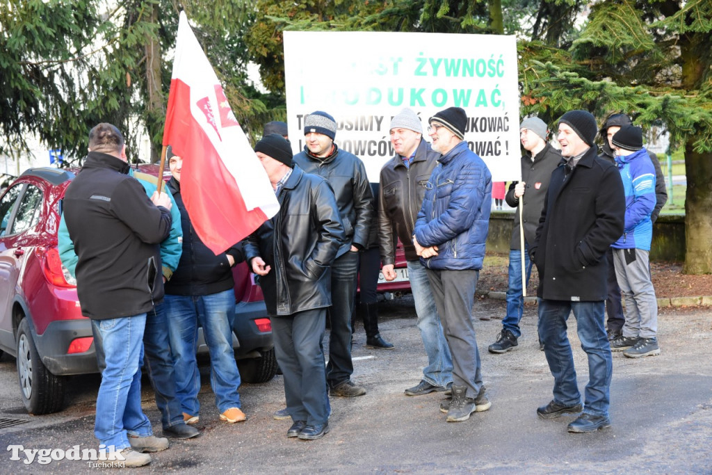 Protest rolników w Tucholi