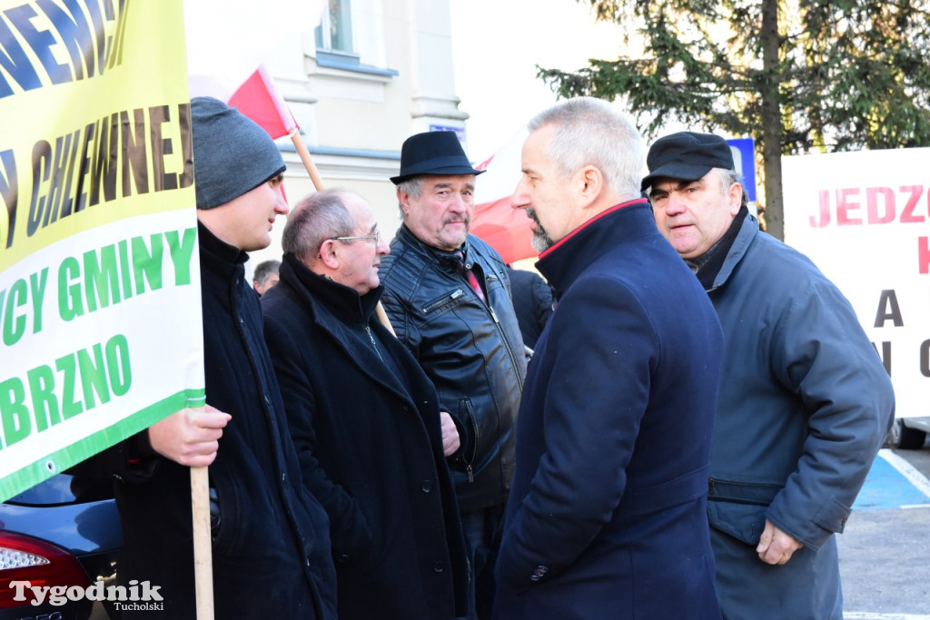 Protest rolników w Tucholi