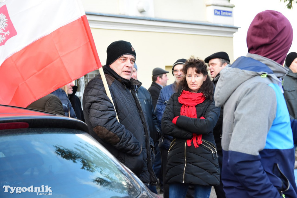 Protest rolników w Tucholi