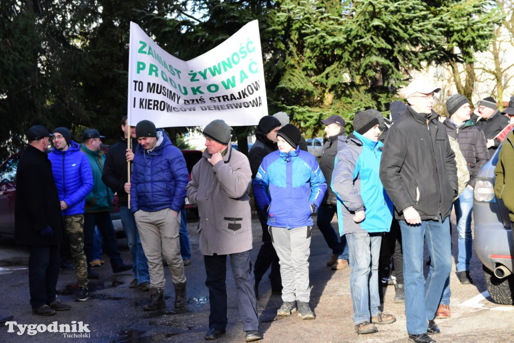 Protest rolników w Tucholi