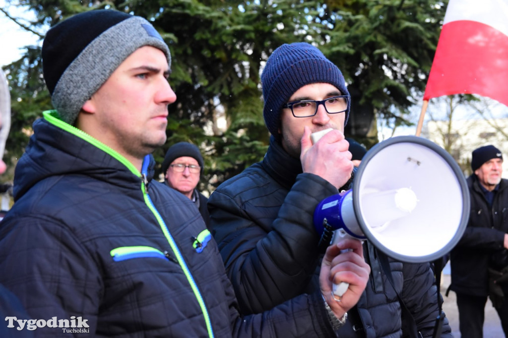 Protest rolników w Tucholi