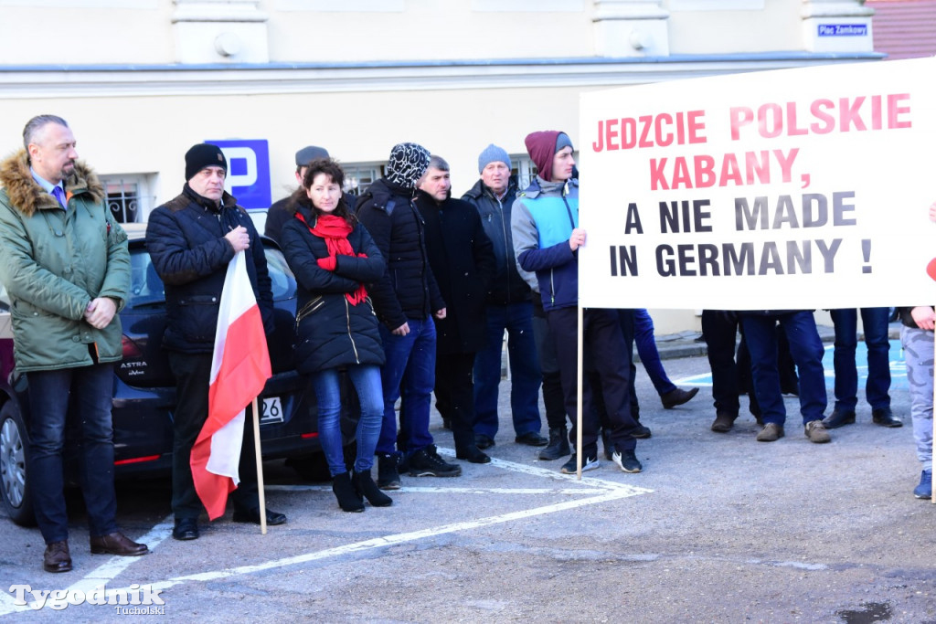 Protest rolników w Tucholi