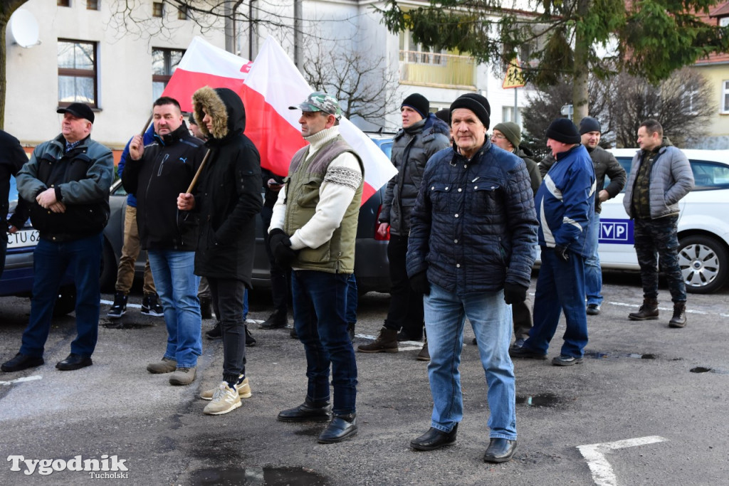 Protest rolników w Tucholi