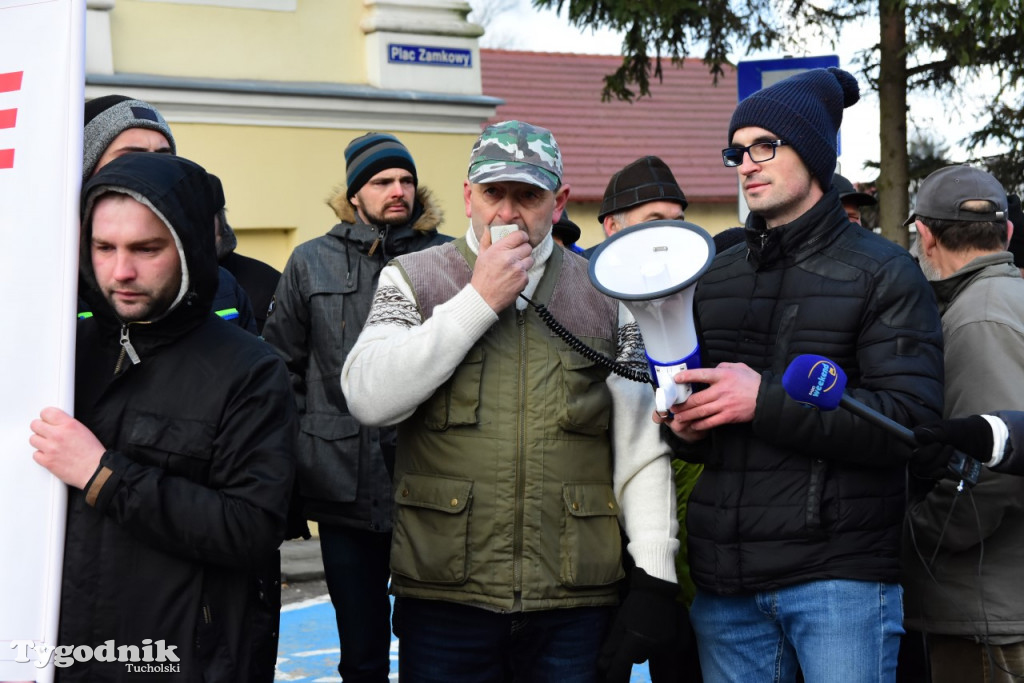 Protest rolników w Tucholi
