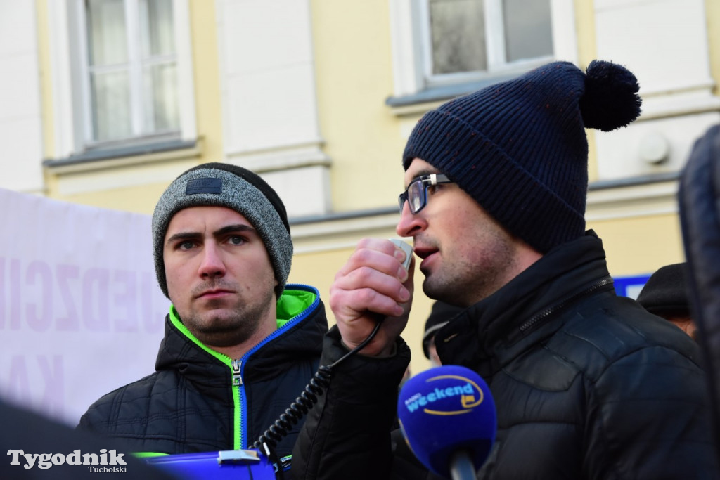 Protest rolników w Tucholi