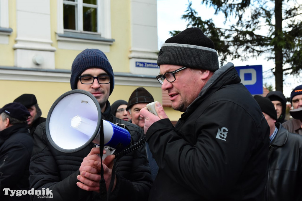 Protest rolników w Tucholi