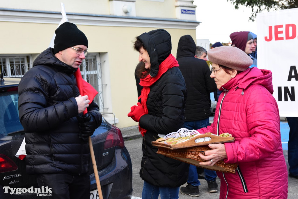 Protest rolników w Tucholi