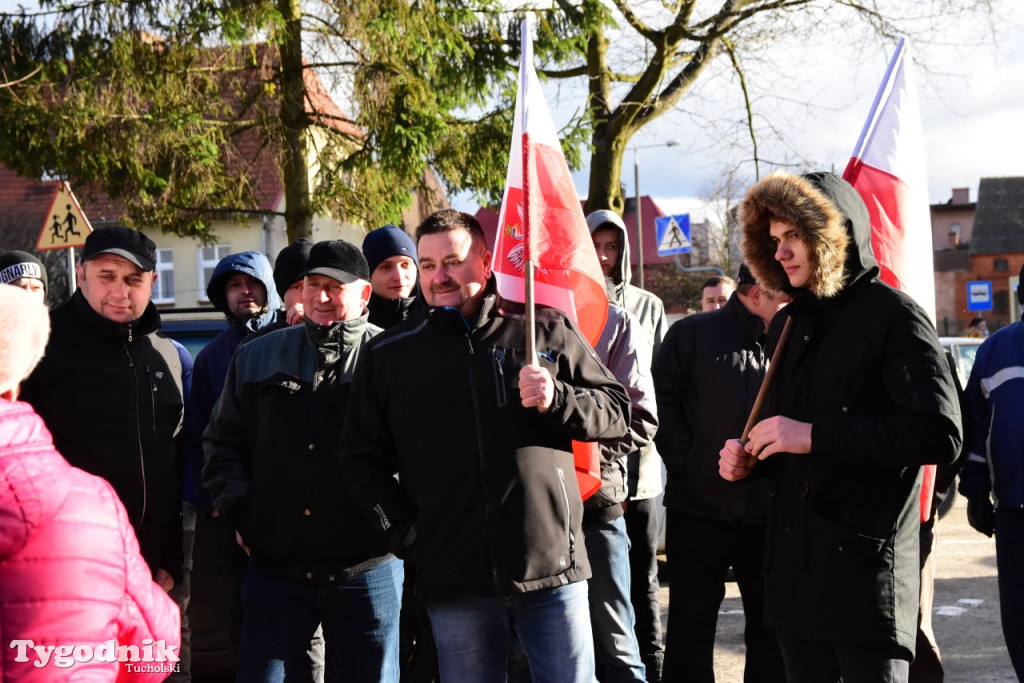 Protest rolników w Tucholi