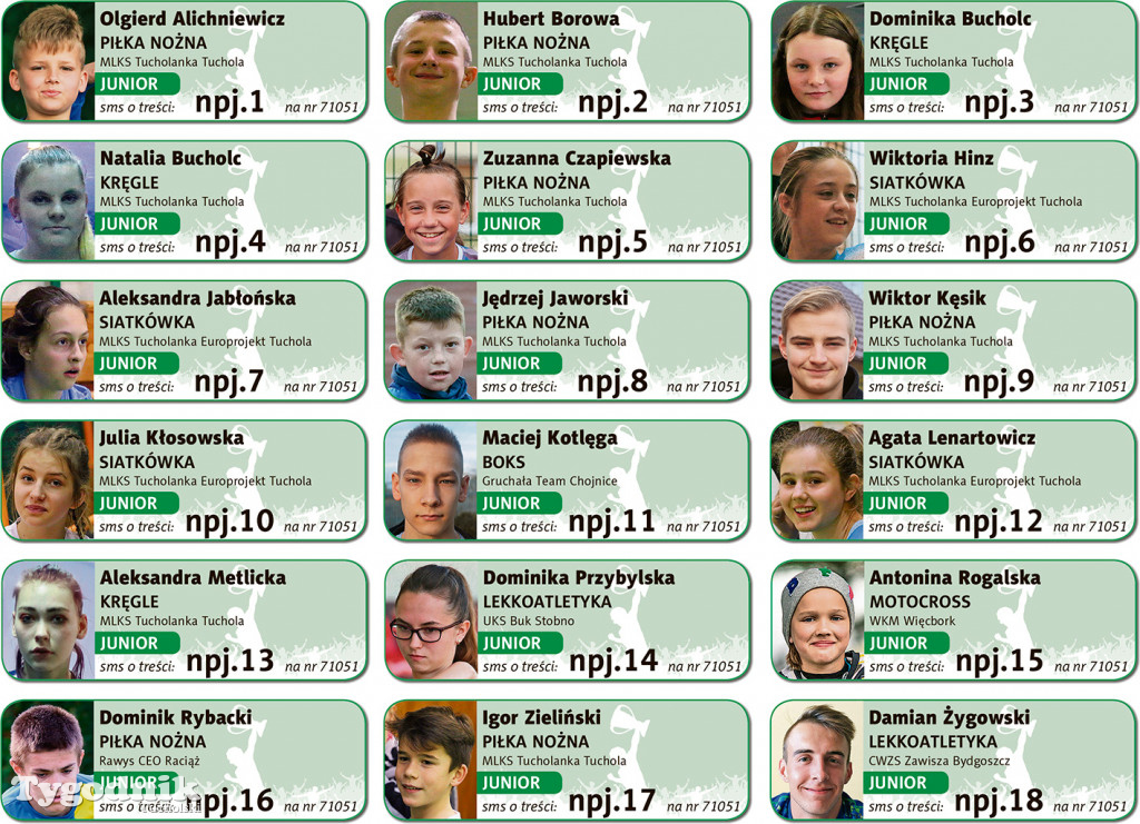 Plebiscyt sportowy LISTY I NUMERY