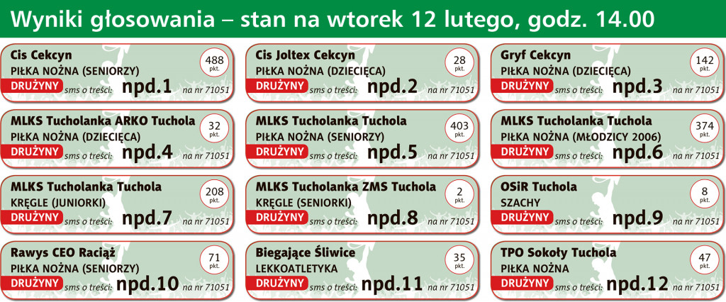 Wyniki plebiscytu z 12 lutego