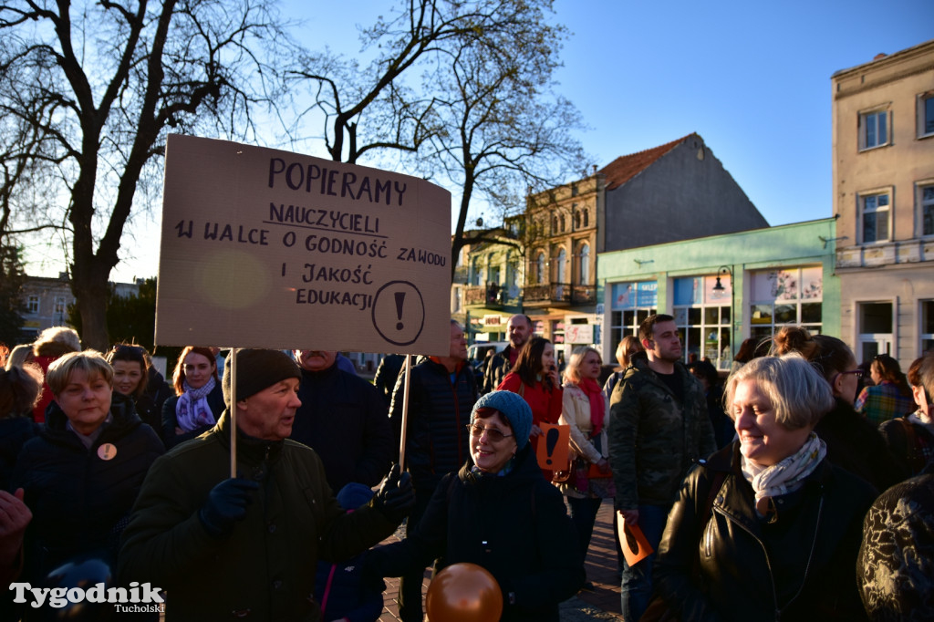 Wiec poparcia strajku nauczycieli