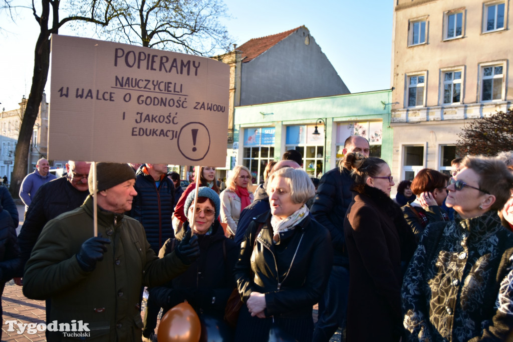 Wiec poparcia strajku nauczycieli