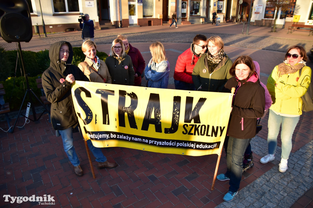 Wiec poparcia strajku nauczycieli