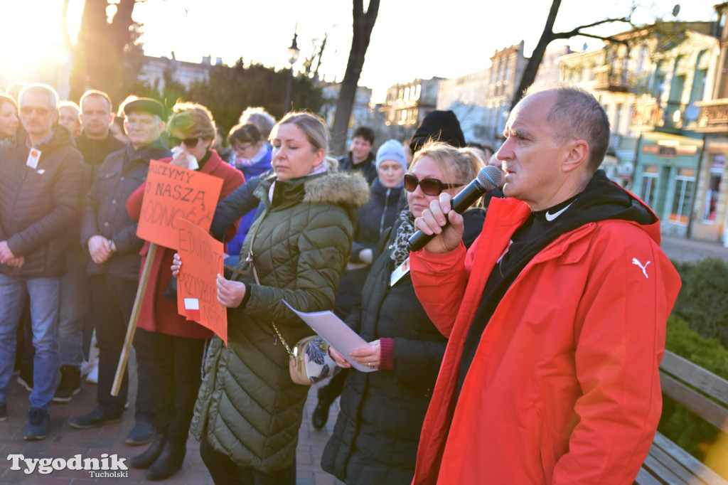 Wiec poparcia strajku nauczycieli