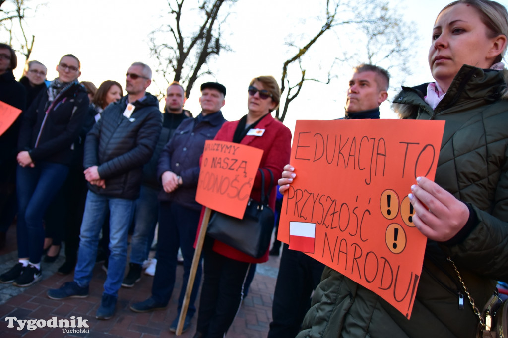 Wiec poparcia strajku nauczycieli