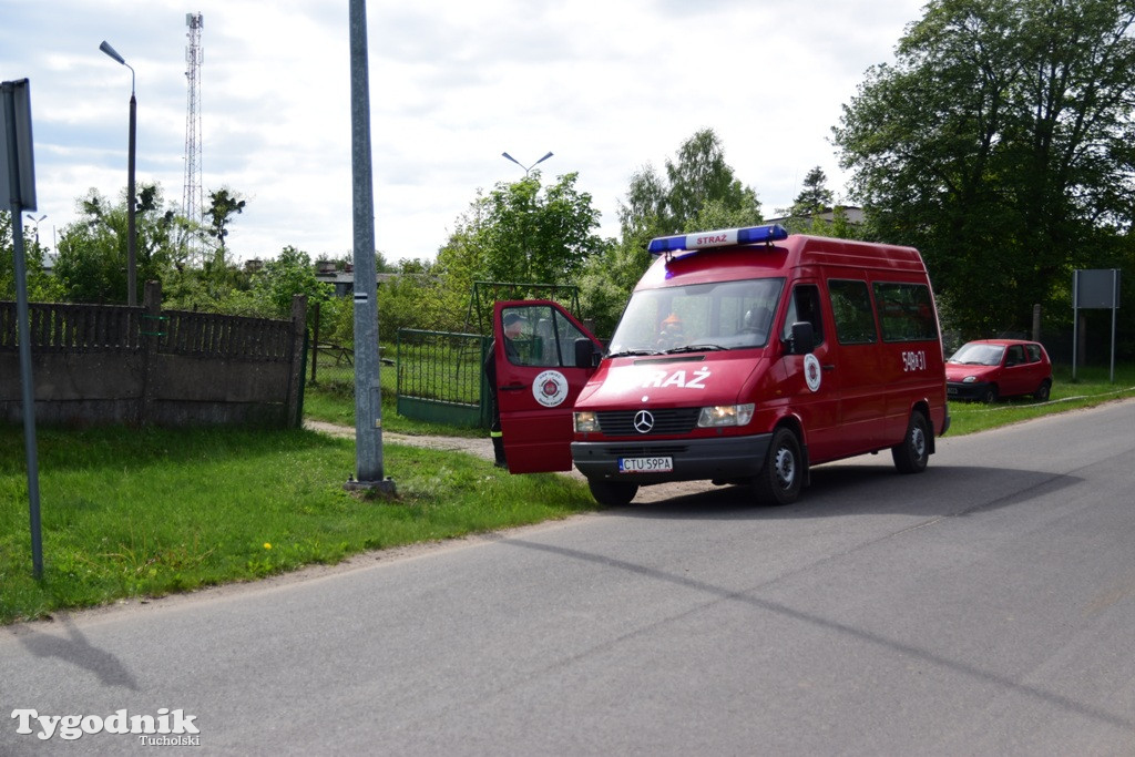 Pożar tartaku w Wierzchucinie