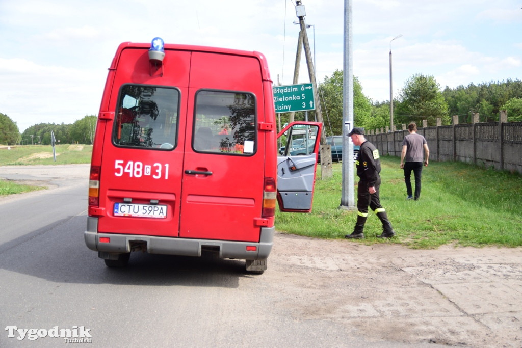 Pożar tartaku w Wierzchucinie