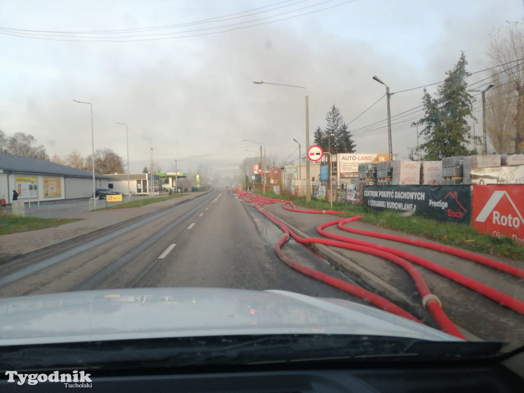 Nasi strażacy przy ogromnym pożarze opon w Raciniewie
