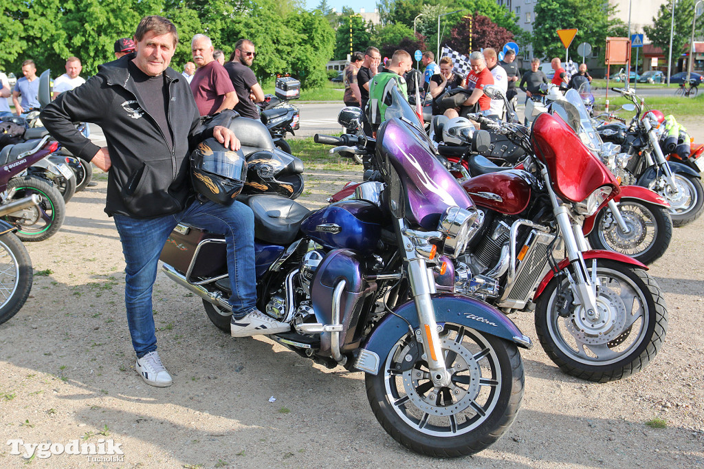 Spotkanie motocyklistów przy OSiR-ze