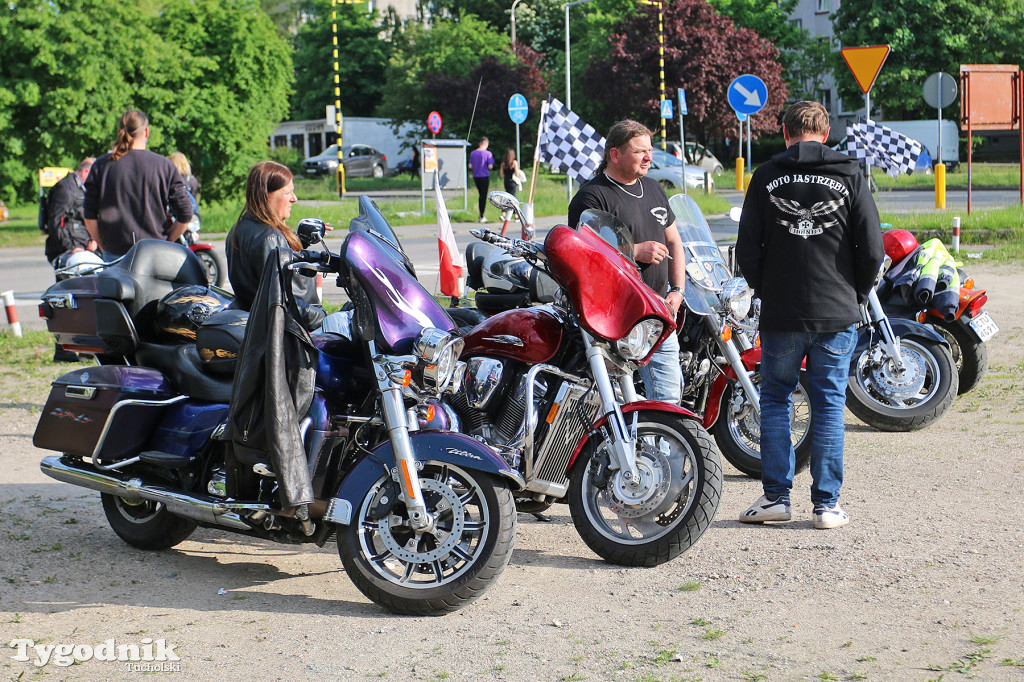 Spotkanie motocyklistów przy OSiR-ze