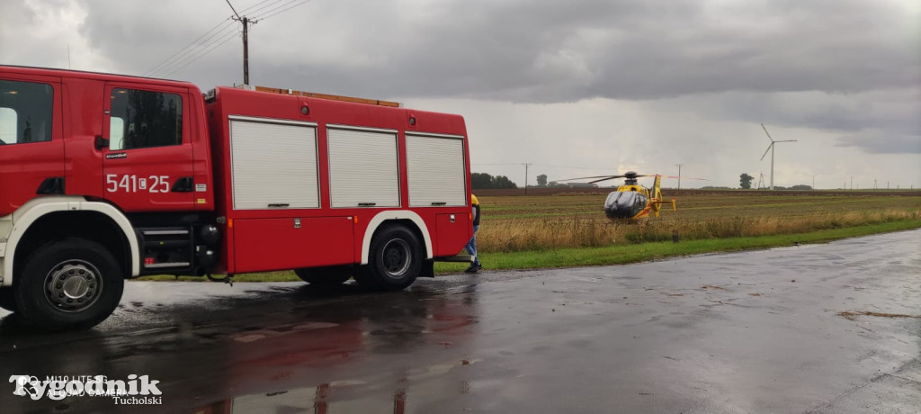 Śmiertelny wypadek na skrzyżowaniu w Brzuchowie (27.08.2021)
