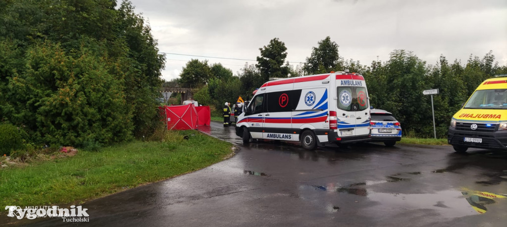 Śmiertelny wypadek na skrzyżowaniu w Brzuchowie (27.08.2021)